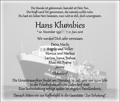 Hans Klumbies