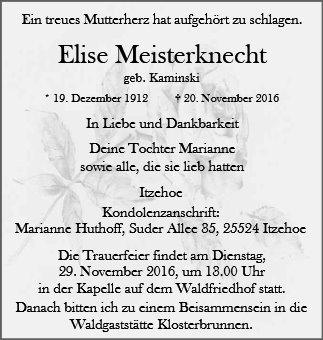Elise Meisterknecht