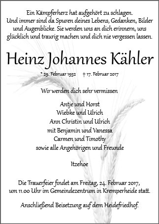 Heinz Johannes Kähler