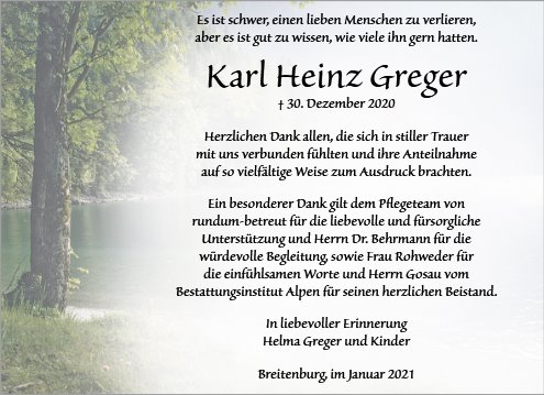 Karl Heinz Greger