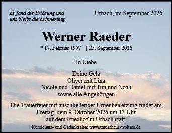 Werner Raeder