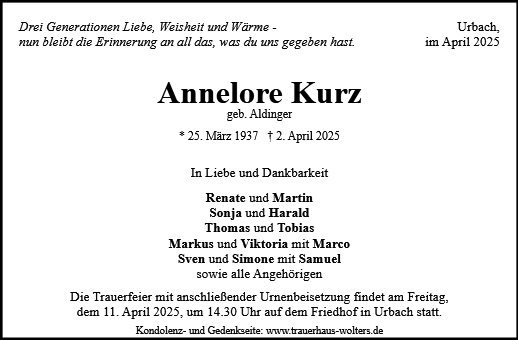 Annelore Kurz