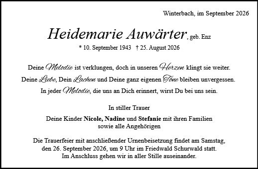 Heidemarie Auwärter