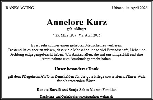 Annelore Kurz