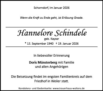 Hannelore Schindele