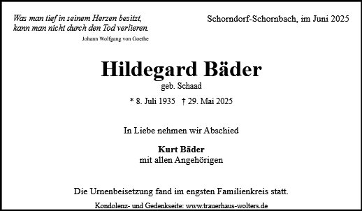 Hildegard Bäder