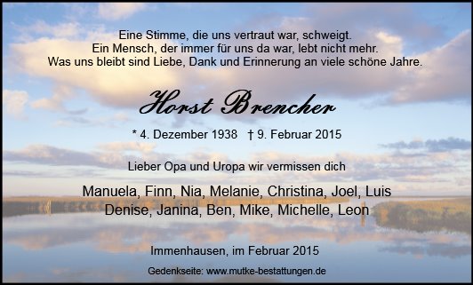Horst Brencher