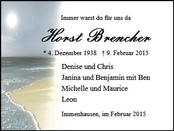 Horst Brencher