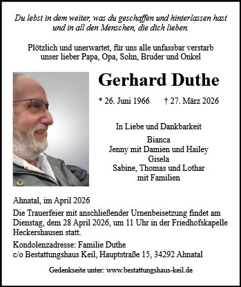 Gerhard Duthe