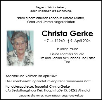 Christa Gerke