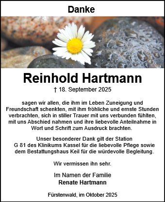 Reinhold Hartmann