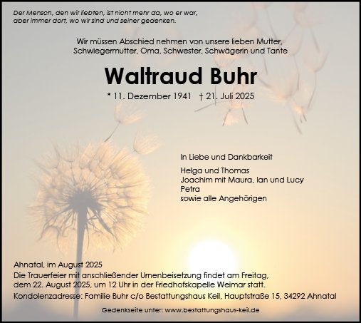 Waltraud Buhr
