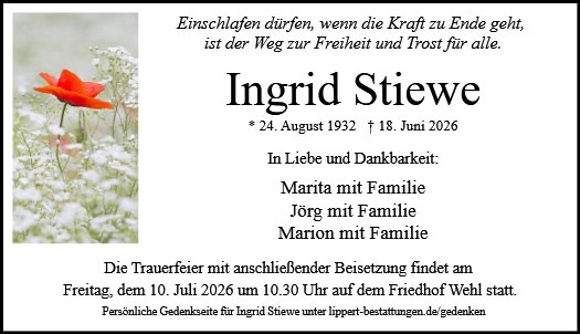 Ingrid Stiewe