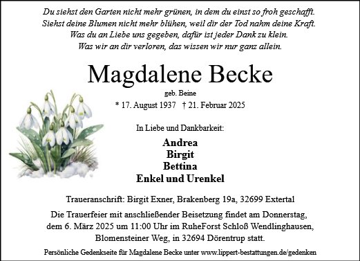 Magdalene Becke