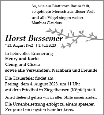 Horst Bussemer