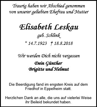 Elisabetha Leskau