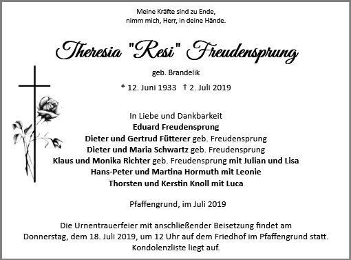 Theresia Freudensprung