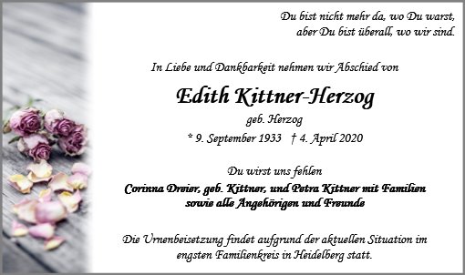 Edith Kittner-Herzog