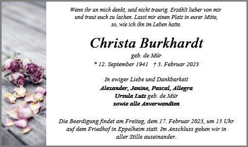 Christa Burkhardt