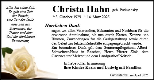 Christa Hahn