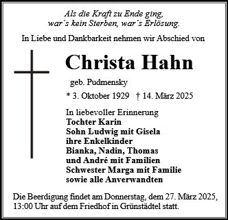 Christa Hahn