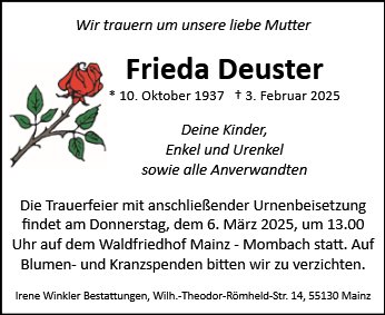 Frieda Deuster