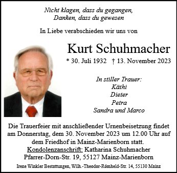 Kurt Schuhmacher