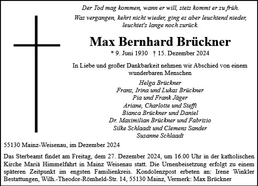 Max Bernhard Brückner