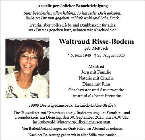 Waltraud Risse-Bodem