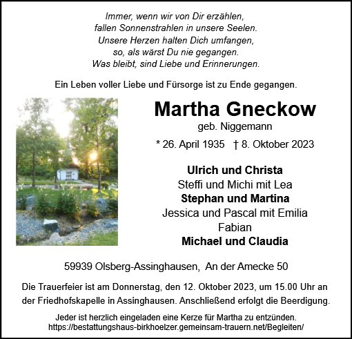 Martha Gneckow