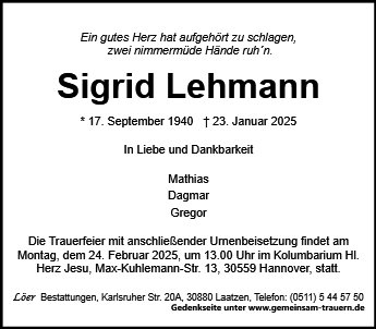 Sigrid Lehmann