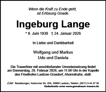 Ingeburg Lange
