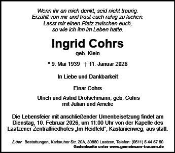 Ingrid Cohrs