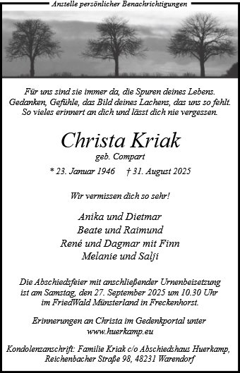 Christa Kriak