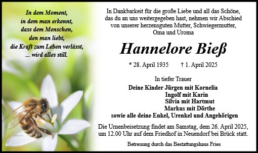 Hannelore Bieß