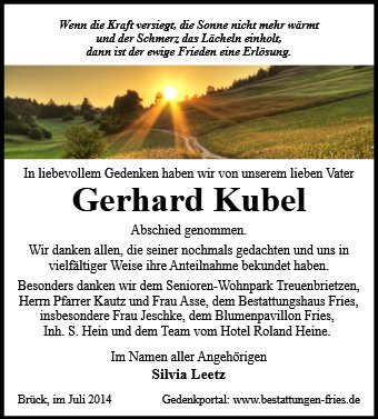 Gerhard Kubel