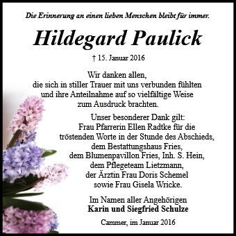 Hildegard Paulick