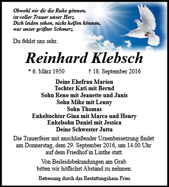 Reinhard Klebsch