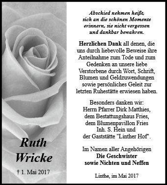 Ruth Wricke