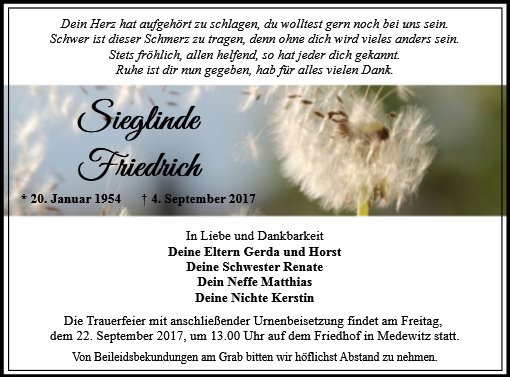 Sieglinde Friedrich