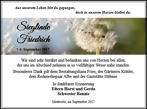 Sieglinde Friedrich