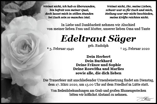 Edeltraut Säger