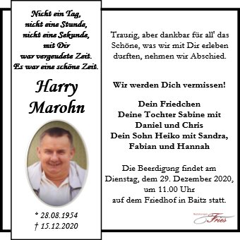 Harry Marohn