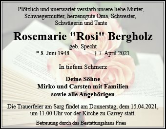 Rosemarie Bergholz