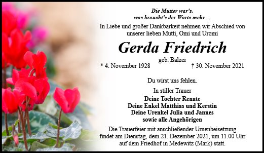 Gerda Friedrich