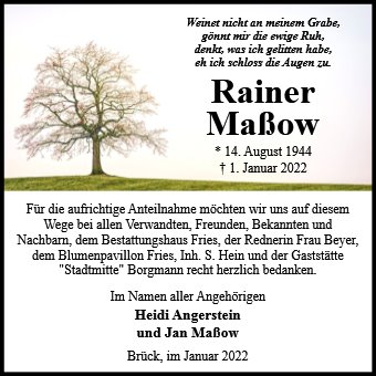 Rainer Maßow