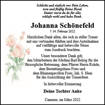 Johanna Schönefeld