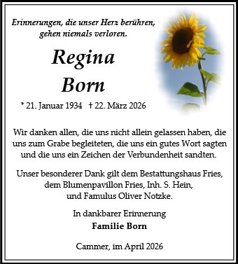 Regina - Frieda Born