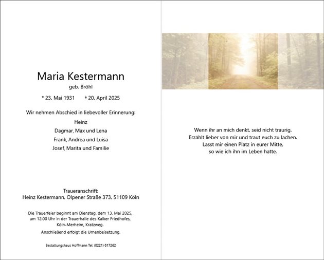 Maria Kestermann