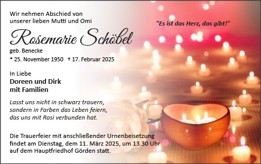 Rosemarie Schöbel